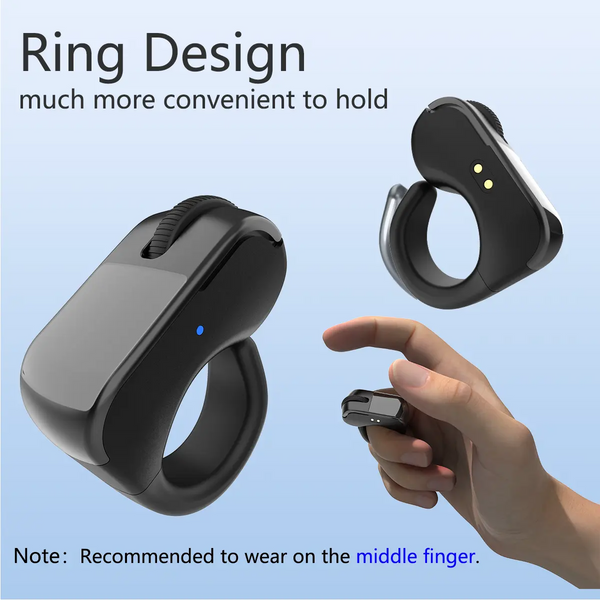 Wireless Ring Mouse for Computer, Tiktok Scrolling, Taking Photos, Shot Video